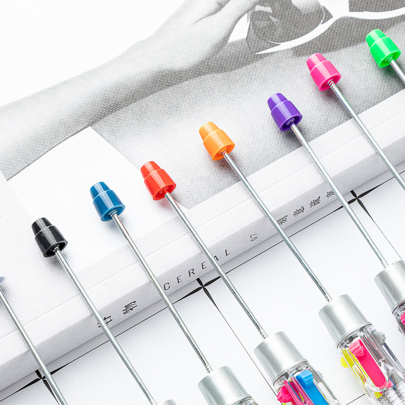 Wholesale Beadable Pens Multi-color Plastic Pens